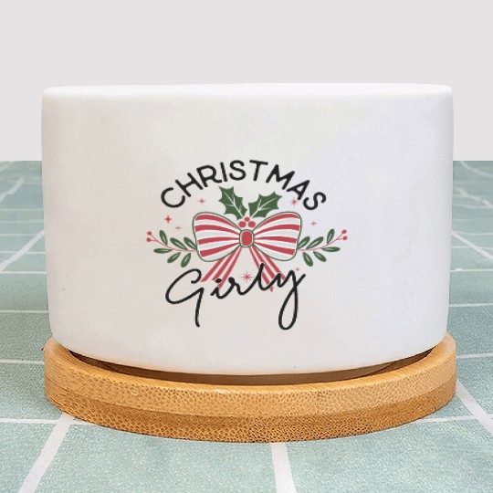 Christmas girly Plant Pots