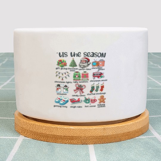 Tis The Season Low Plant Pots