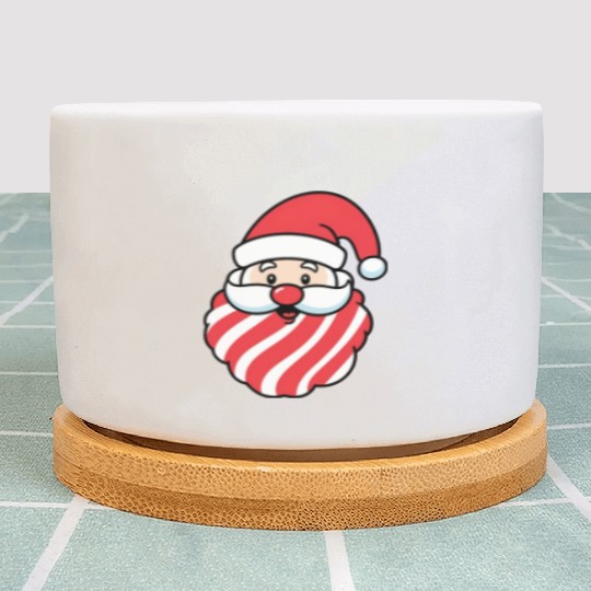 CandyClaus Candy Cane Santa Claus Christmas Plant Pots