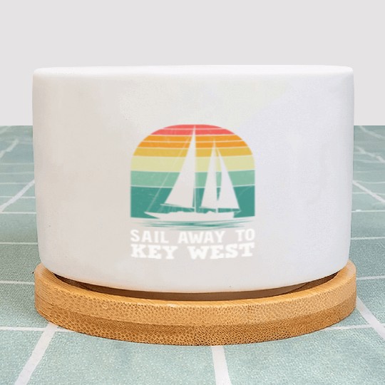 Florida SAIL AWAY TO KEY-WEST Florida Keys Plant Pots