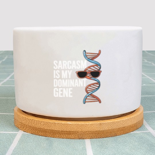Sarcastic Genealogy DNA Test Genetics Biologist Plant Pots