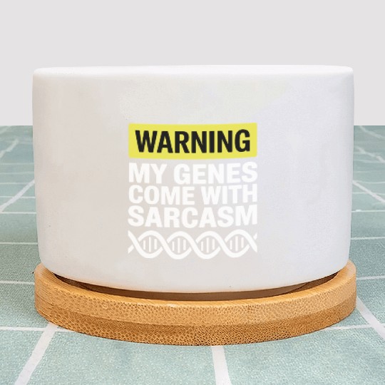Sarcastic Genealogy DNA Test Genetics Biologist Plant Pots