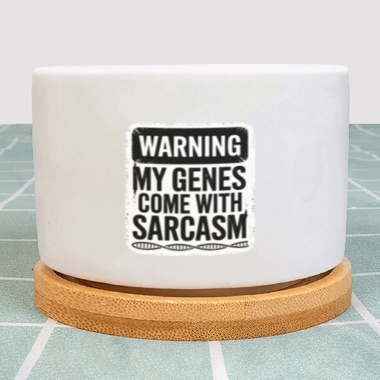 Sarcastic Genealogy DNA Test Genetics Biologist Plant Pots