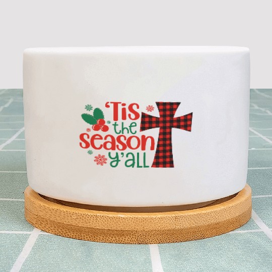 Tis the Season Y'all, Christmas Plant Pots