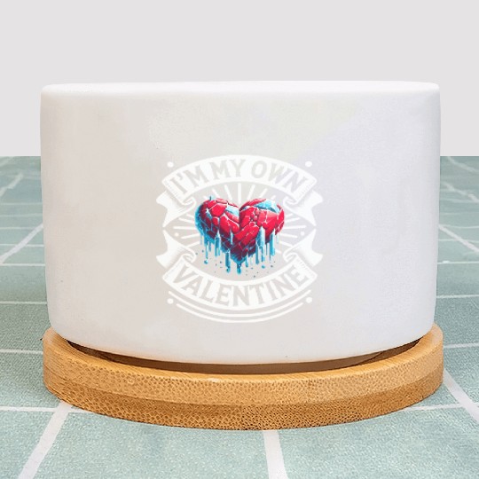 I'm My Own Valentine Plant Pots