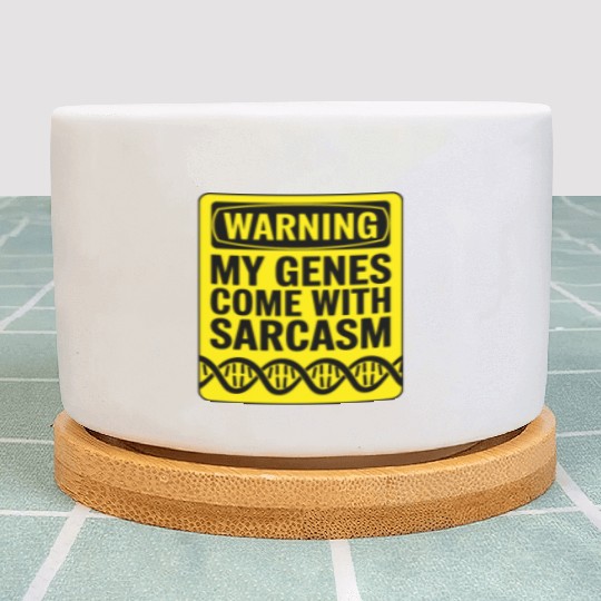 Sarcastic Genealogy DNA Test Genetics Biologist Plant Pots