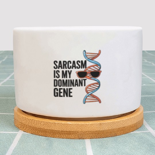 Sarcastic Genealogy DNA Test Genetics Biologist Plant Pots