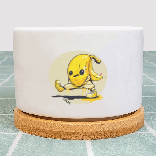 Walking Street Art Banana Plant Pots