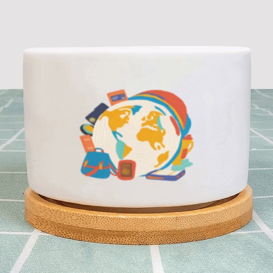 Wanderlust Vibes Plant Pots