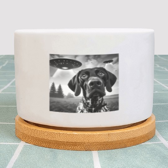 German Shorthaired Pointer Funny Sci-fi Graphic Se Plant Pots