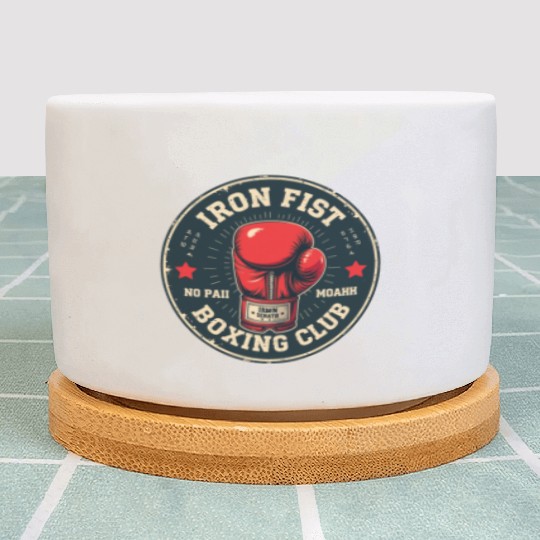 Vintage Boxing Club Training Plant Pots