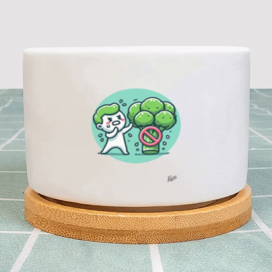 No Broccoli – Funny Anti-Veggie Design Plant Pots