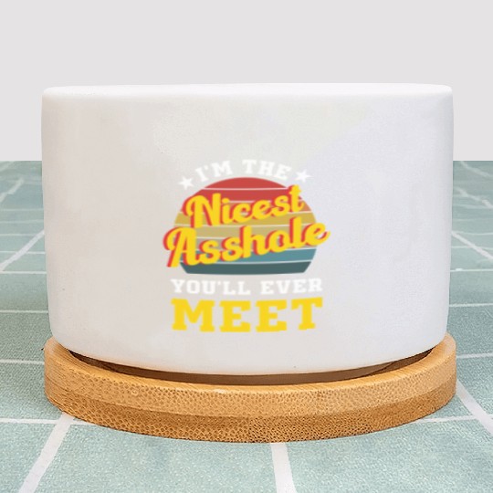 I’m the Nicest Asshole You’ll Ever Meet Plant Pots