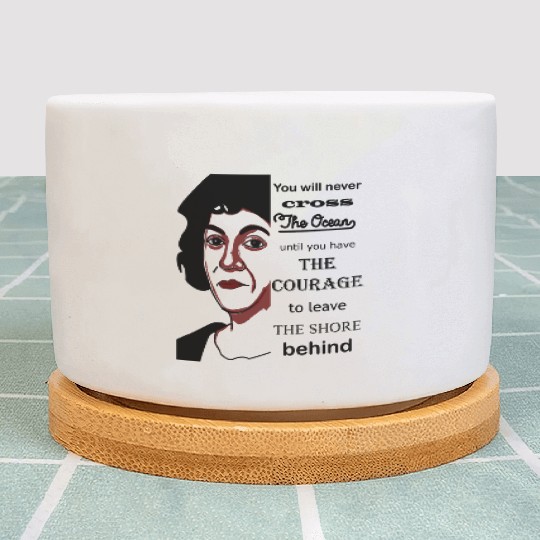 Christopher Columbus day courage Plant Pots