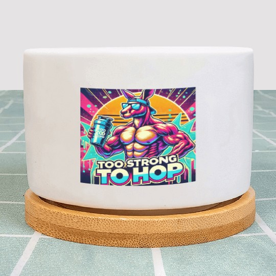 Retro Muscle Kangaroo Plant Pots