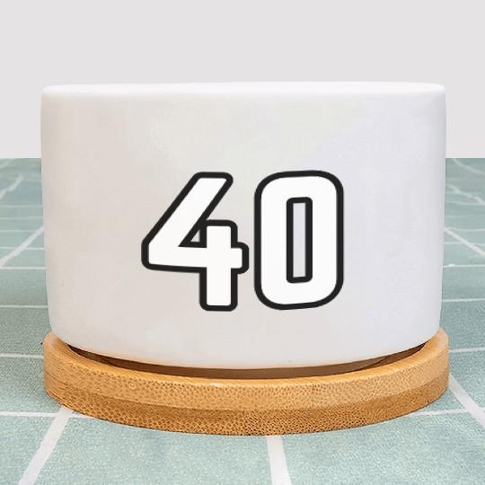 40th birthday Plant Pots