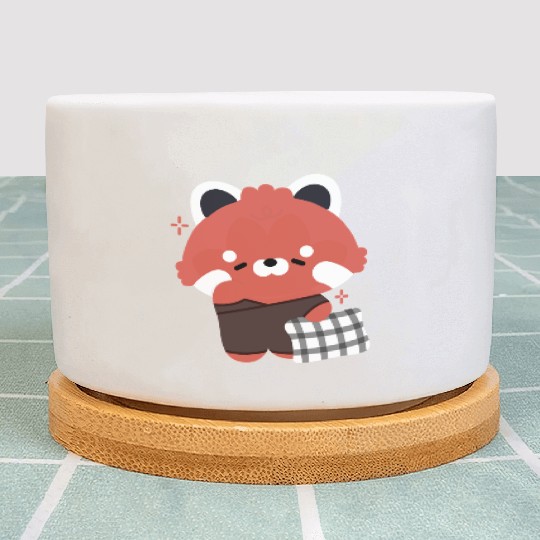 Sleepy Red Panda Plant Pots