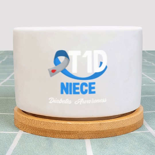 T1D Niece Diabetes Type 1 Awareness Plant Pots