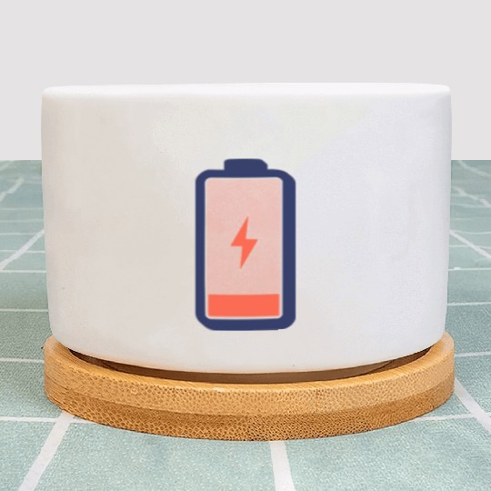 Energized Battery Icon Design Plant Pots