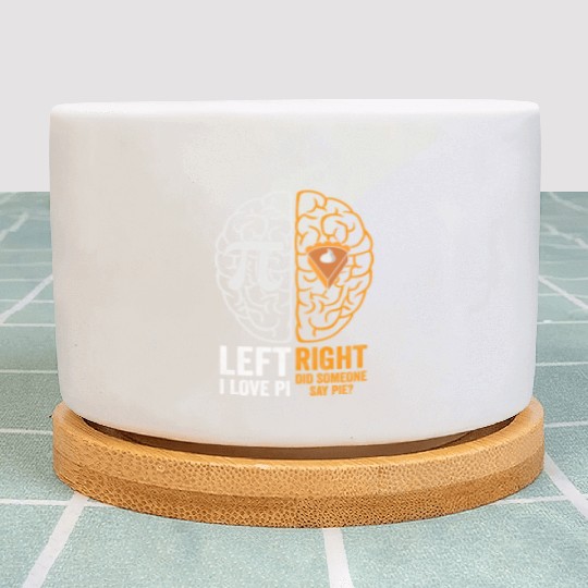 Funny Pi Day Left Vs Right Brain Pie Math Geek Plant Pots