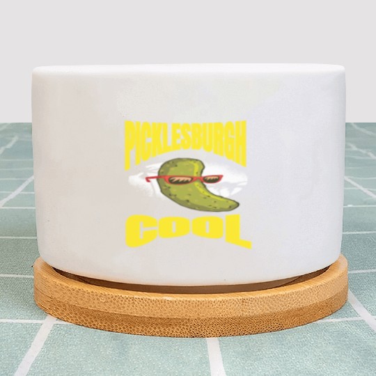 Pittsburgh Humor Picklesburgh Cool Relaxing Pickle Plant Pots