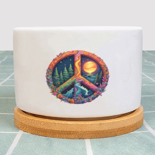 Peace on Earth Plant Pots