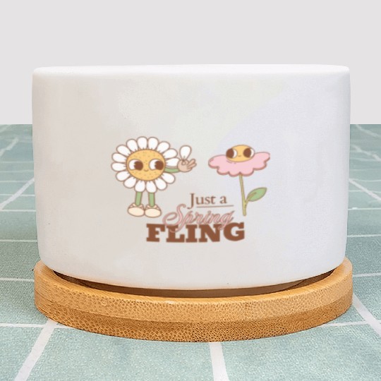 Cute Spring Fling Design Plant Pots