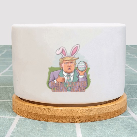 Trump Easter Bunny Plant Pots