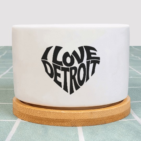 I Love Detroit Plant Pots