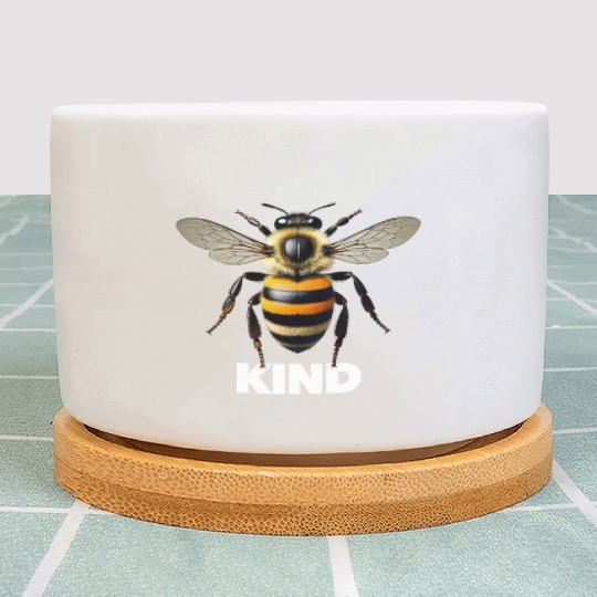 Bumble bee kind cute birthday present Plant Pots