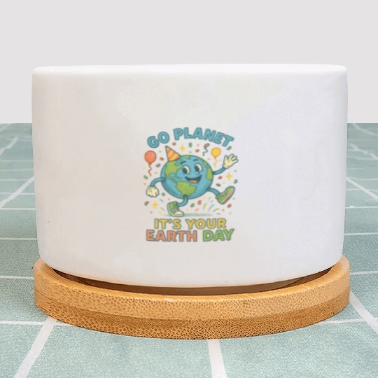 Go Planet, It’s Your Earth Day (Alternate) Plant Pots