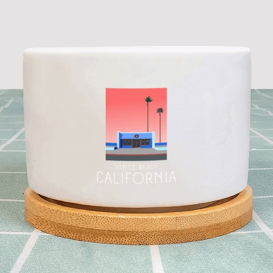 Retro Venice Beach California Plant Pots