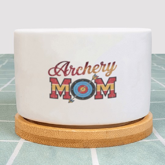 Archery Mom - Bullseye Mom Plant Pots