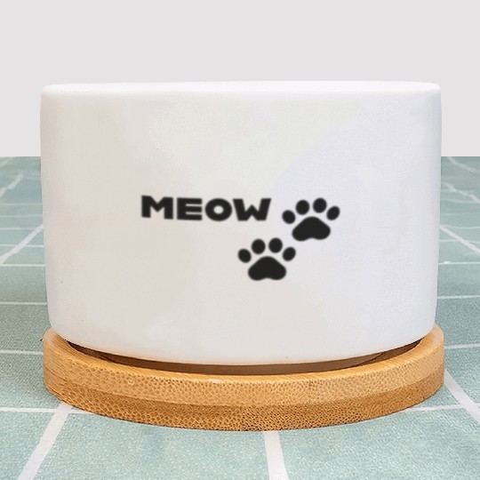 Meow and Paw Prints Plant Pots