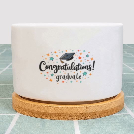Congratulations Graduate! | Fun and Colorful Gradu Plant Pots