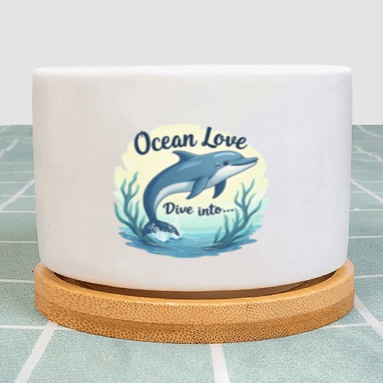 Playful dolphins Plant Pots