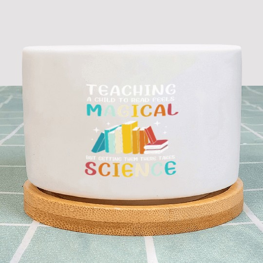 Reading Teacher Bookworm Read Books Plant Pots