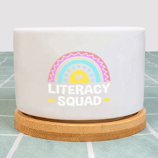 Reading Teacher Book Literacy Squad Plant Pots