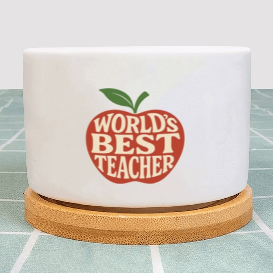 Worlds Best Teacher Plant Pots