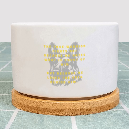 True Warrior German Shepherd , Loyal Defender Plant Pots