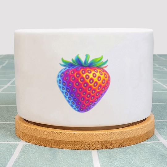 Neon strawberry Plant Pots
