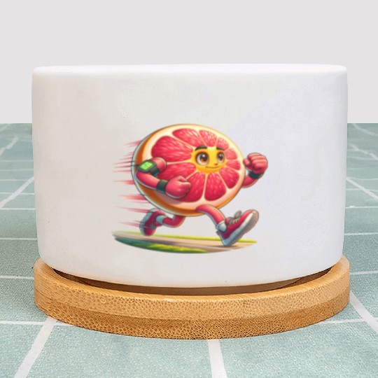 Running Grapefruit Power – Sporty Citrus in Motion Plant Pots