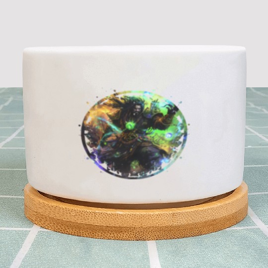 Mighty Magic Warrior Mystical Epic Fantasy Plant Pots