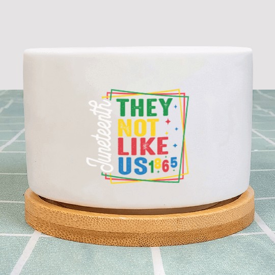 They Not Like Us Juneteenth Plant Pots