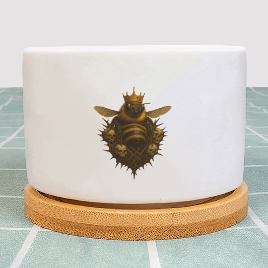 Queen Bee - Gothic Insect Ruler Plant Pots