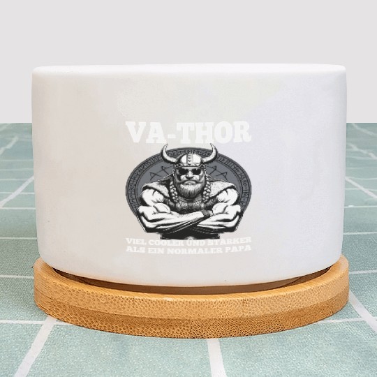 Viking Warrior Man Odin Thor Norman Walhalla Plant Pots