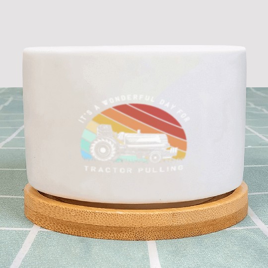 Tractor Pulling Driver Tractors Plant Pots