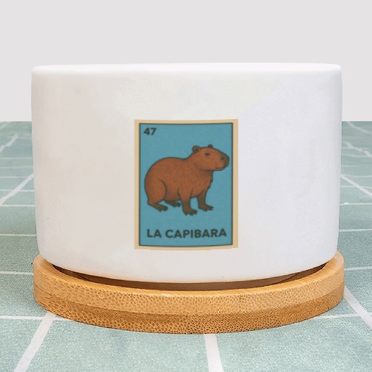 LA CAPIBARA - THE CAPYBARA - LOTERÍA CARD Plant Pots