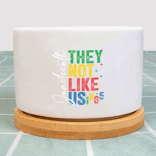 They Not Like Us Juneteenth Plant Pots