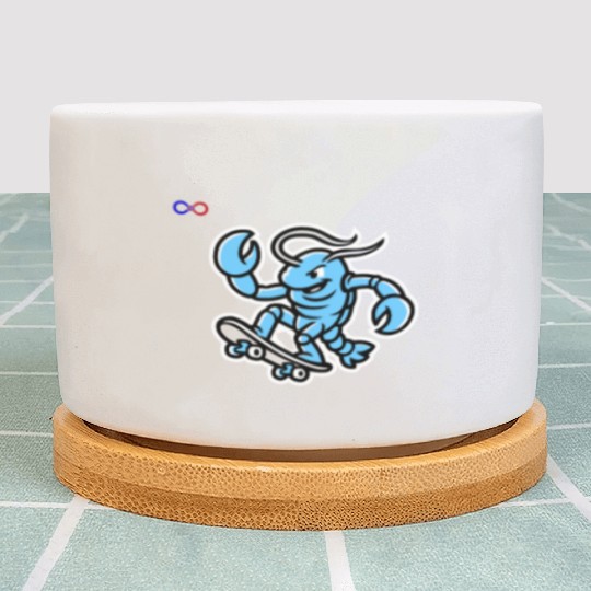 Saint Lucia Lobsters Yellow Plant Pots